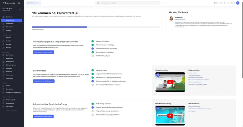 Überblick über die Fairwalter-Software