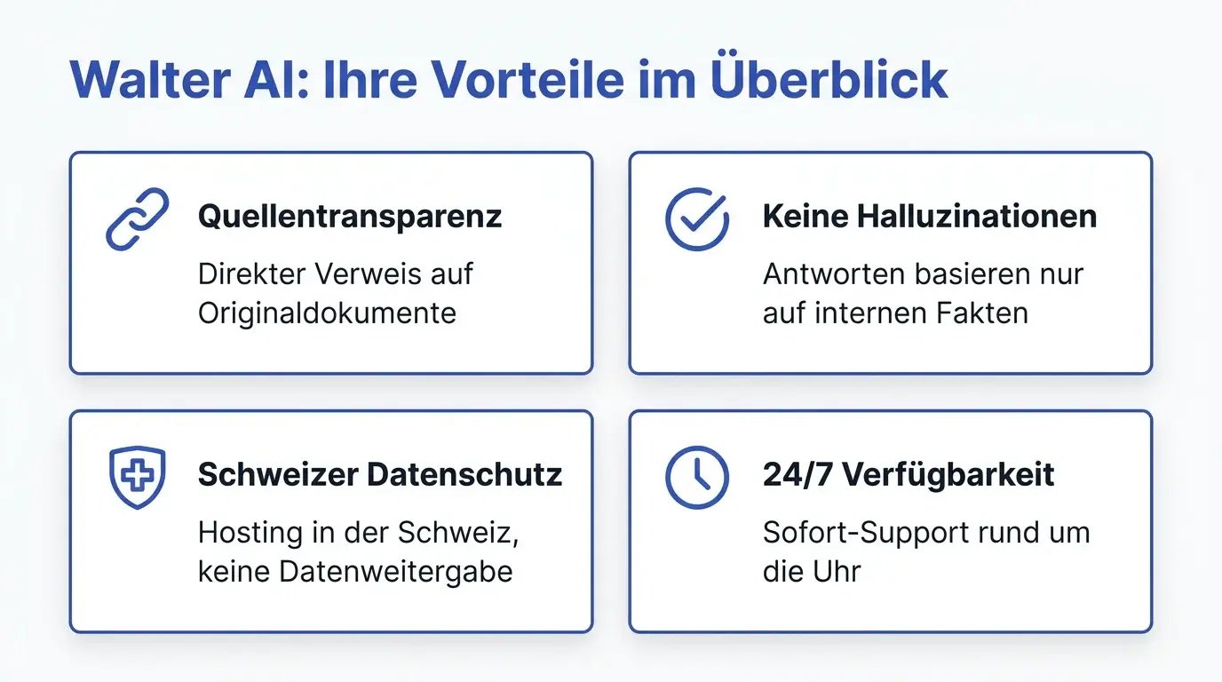 Überblick über Vorteile von Walter AI für Immobilienverwaltungen